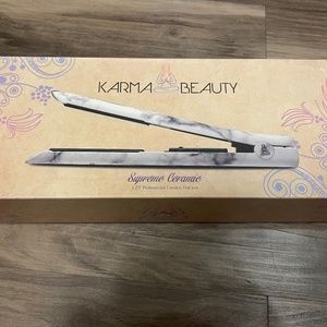 NEW! Karma Beauty, supreme ceramic, marble flat iron